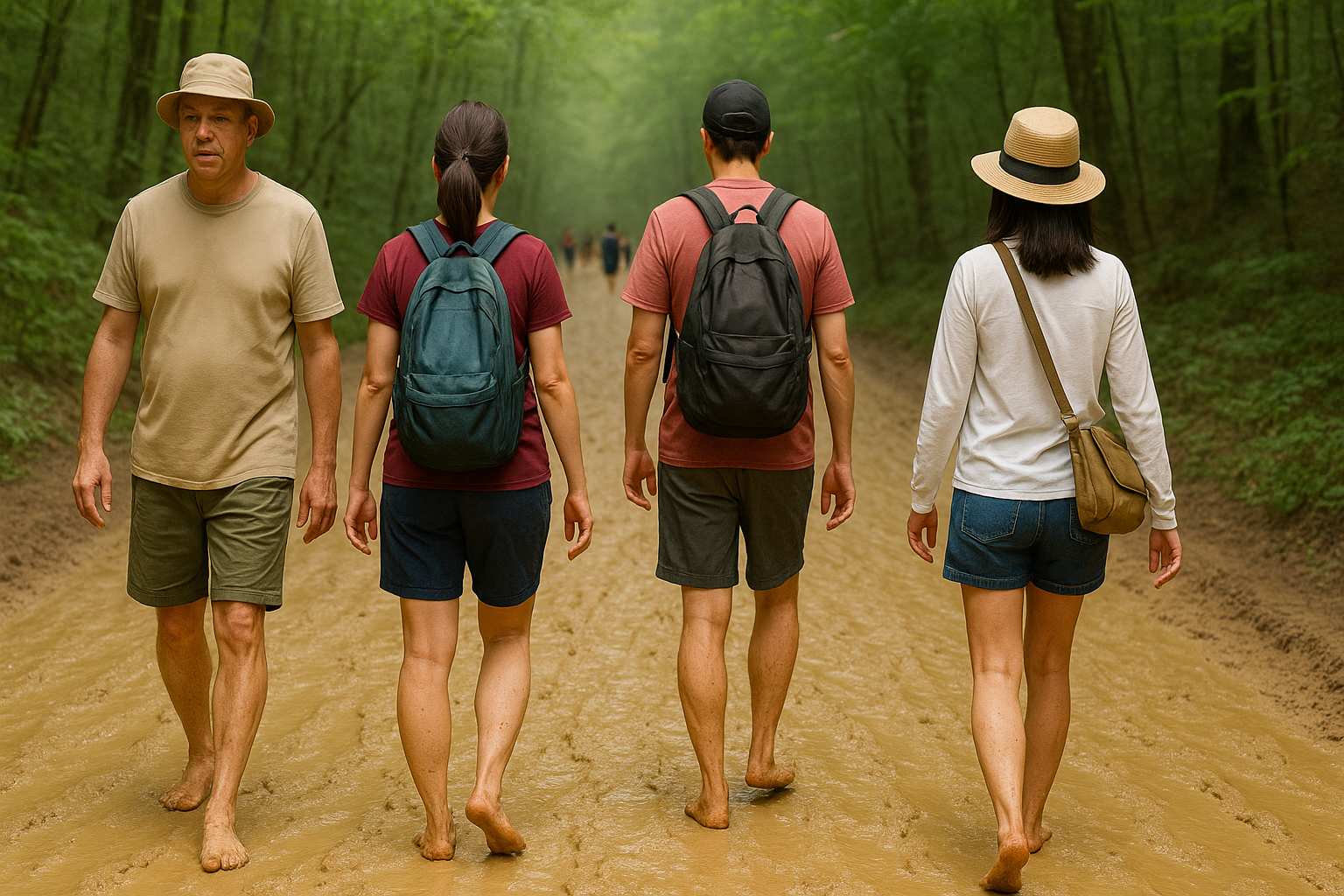 대전 계족산 진흙걷기 체험 이미지