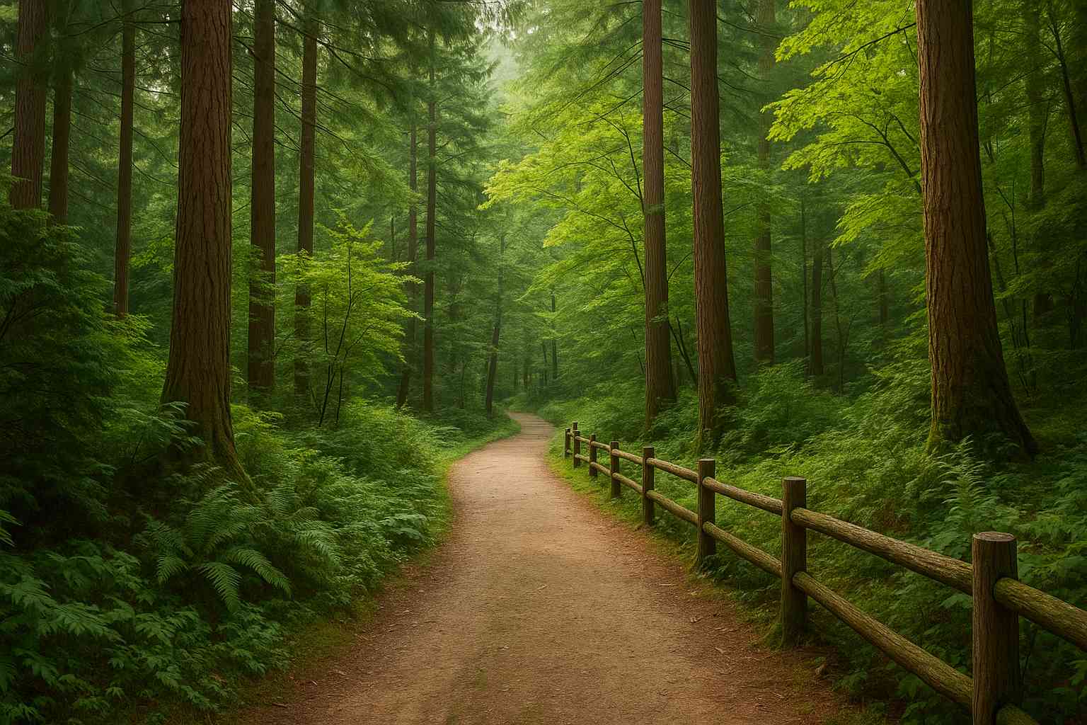 아침고요수목원 숲길