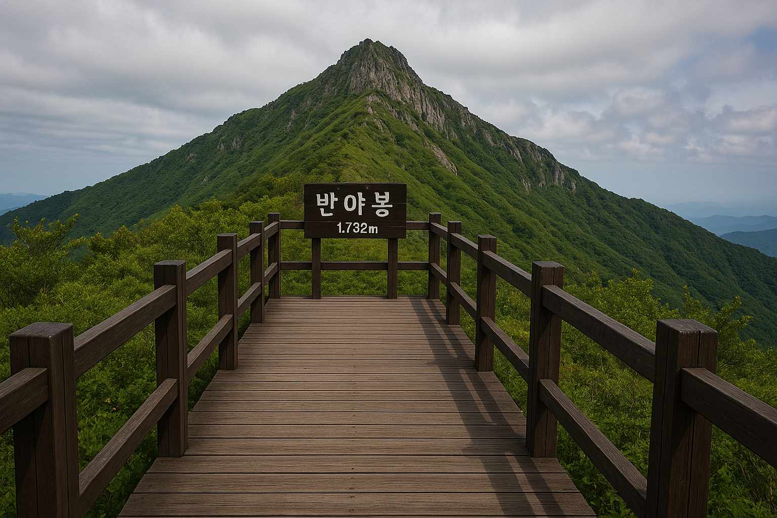지리산 반야봉 데크