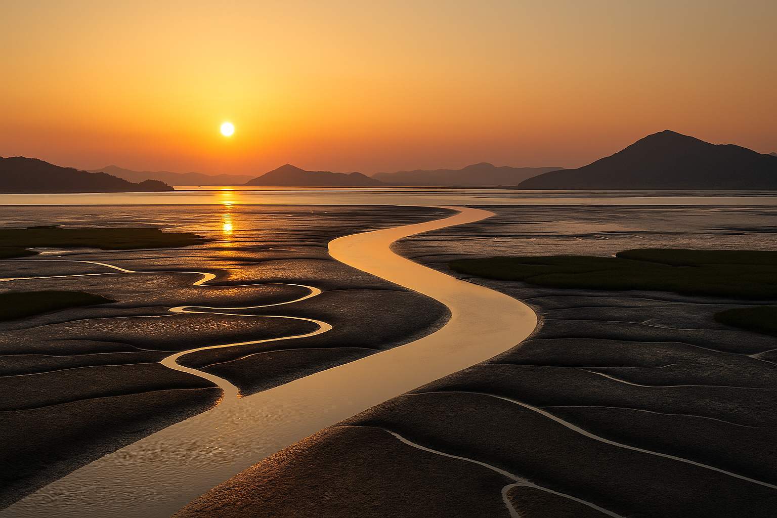 순천만 갯벌 맨발걷기 이미지